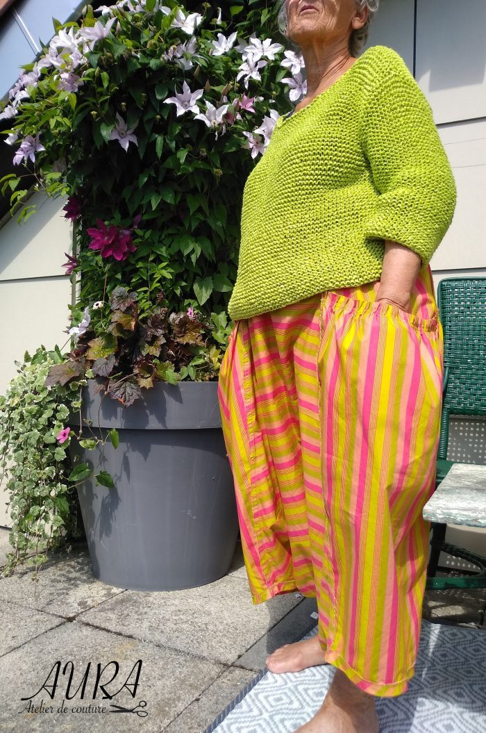 Ladybug Sarouel. Digital sewing pattern featuring a lagenlook style and big pockets. - Image 5