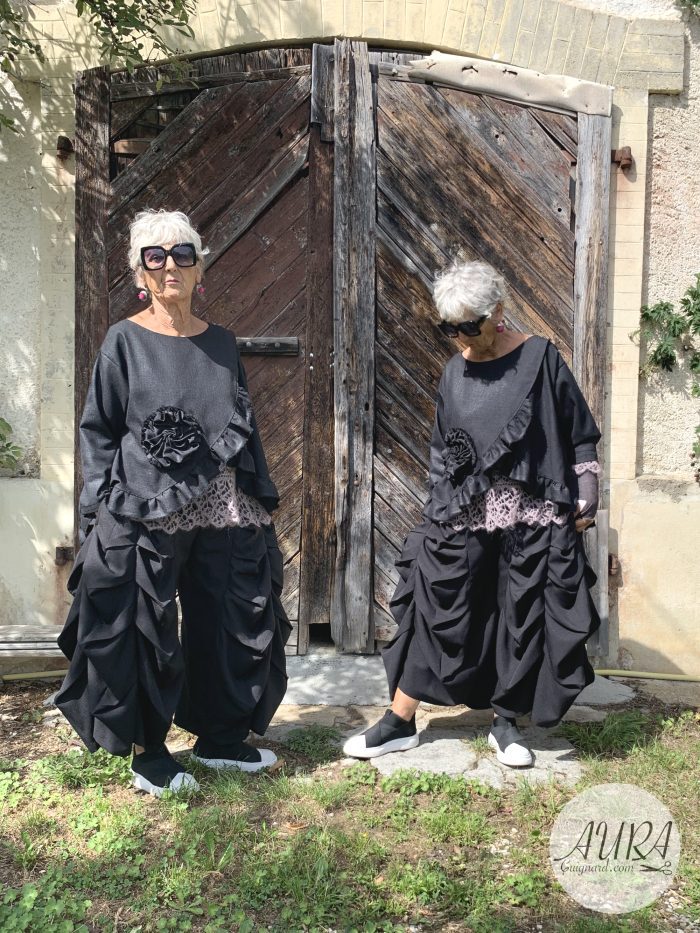 Pompadour pants pdf sewing pattern with sewing tutorial. - Image 4