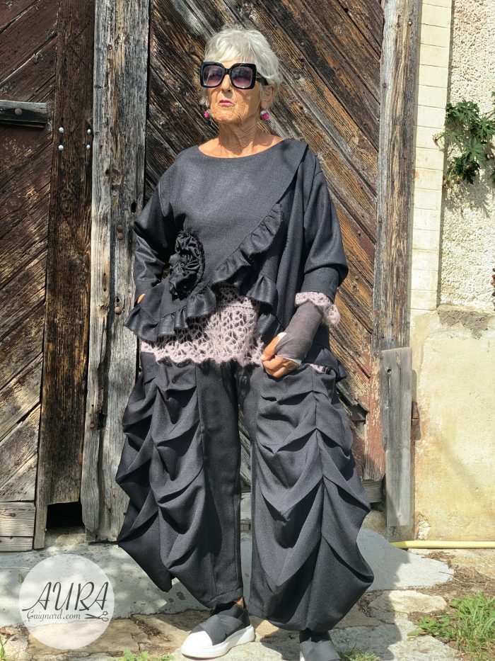 Pompadour pants pdf sewing pattern with sewing tutorial. - Image 6