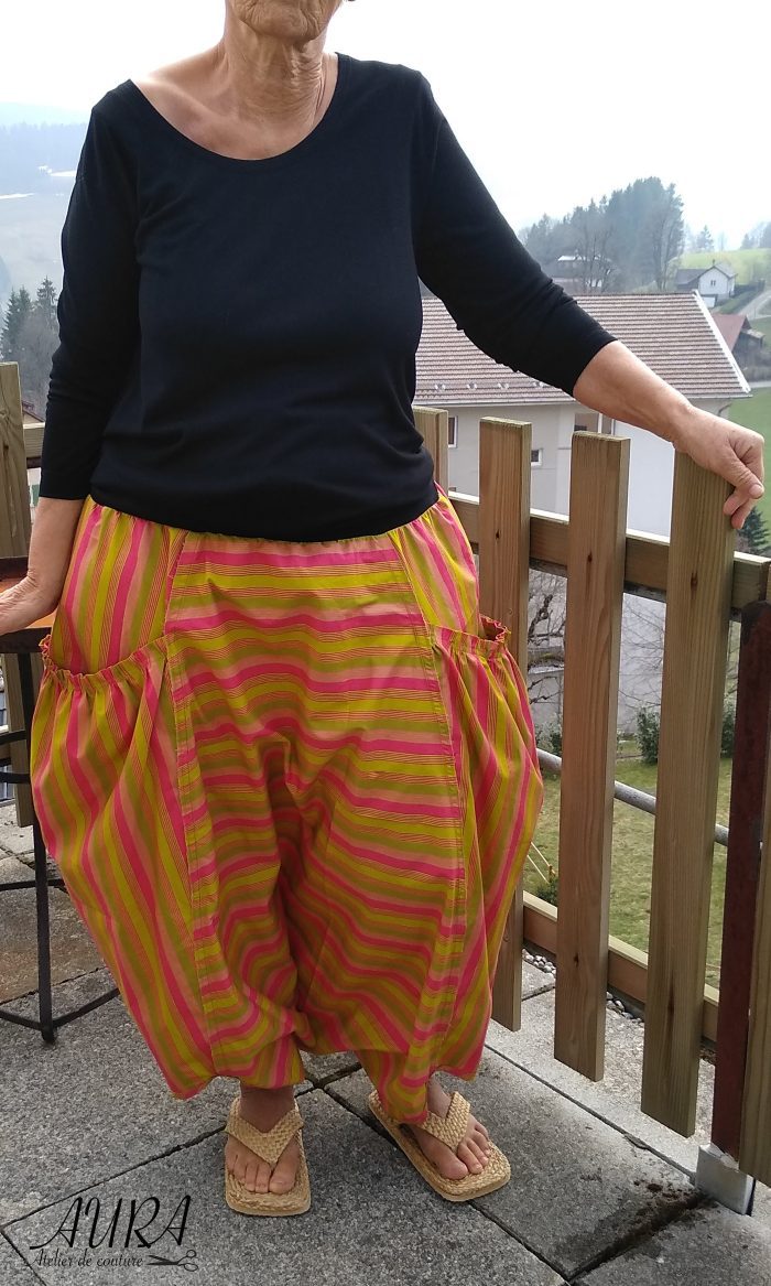 Ladybug Sarouel. Digital sewing pattern featuring a lagenlook style and big pockets. - Image 7