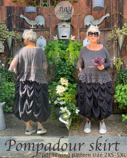 skirt tutorial with pdf sewing pattern