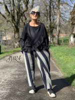 Thunya Cross-front pants digital sewing pattern with tutorial.