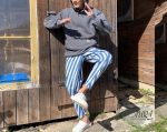 Thunya Cross-front pants digital sewing pattern with tutorial.
