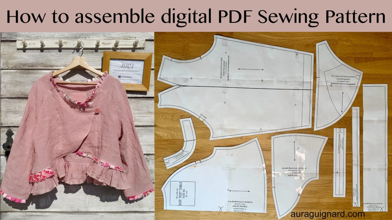 Learn how to easily assemble Aura Guignard's PDF sewing pattern with our step-by-step tutorial. Ideal for beginners and those seeking clear, single-size patterns.