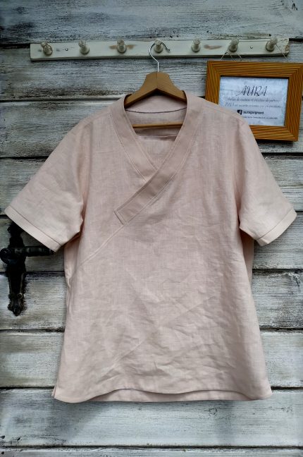 a simple unique shirt with an oriental flair