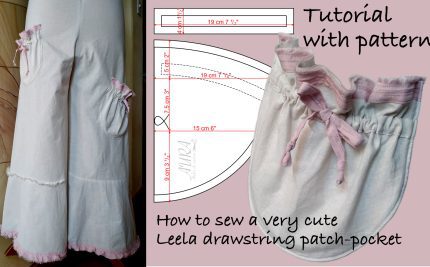 free lagenlook pocket sewing pattern by Aura Guignard